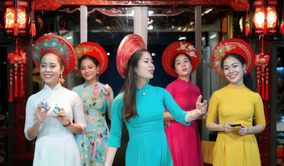 Musicians performing and singing Ca Hue songs